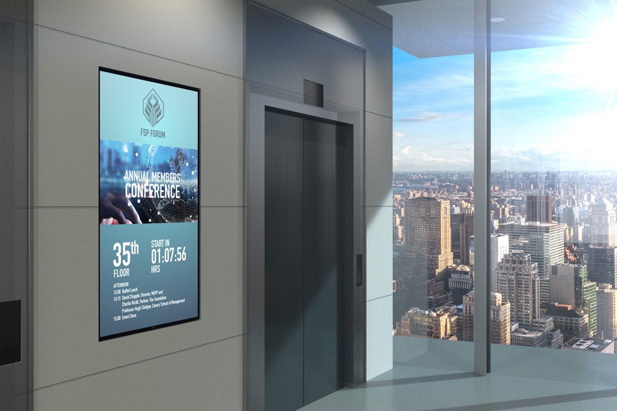 Hotel Lobby Digital Signage